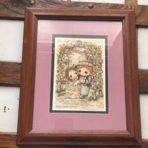 Vintage Jody Bergsma Wedding Lithograph reproduction signed picture